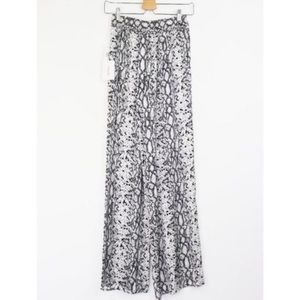 Good American Purely Python Print Wide Leg Pants